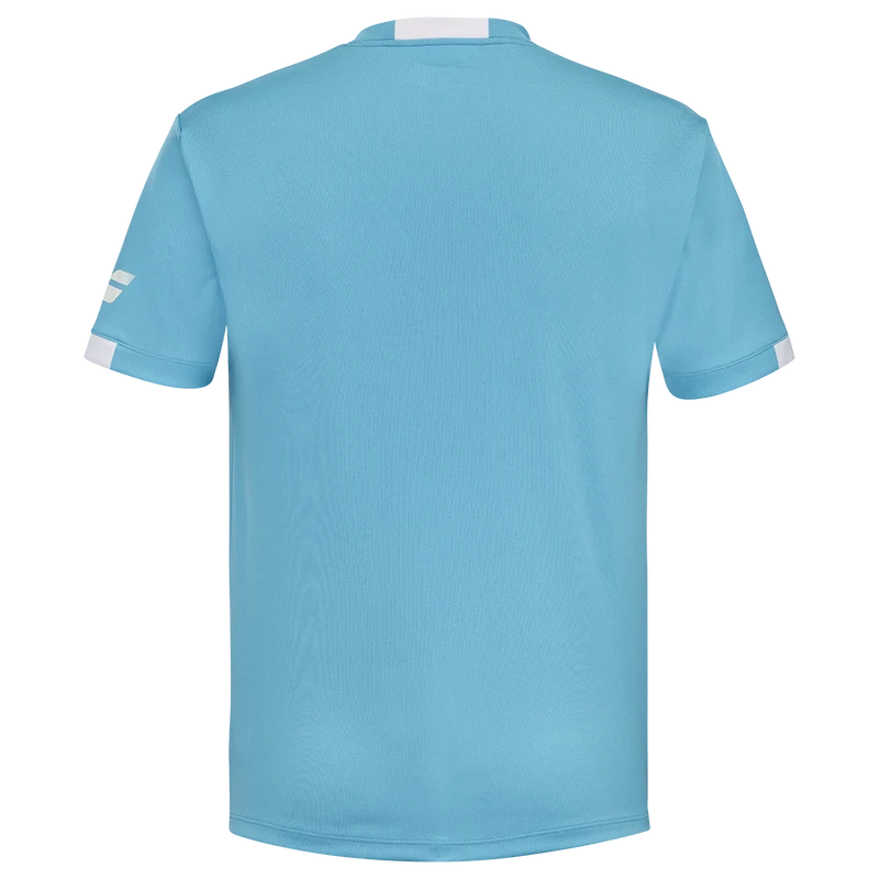 Babolat Men's Play Crew Neck Tee Cyan Blue