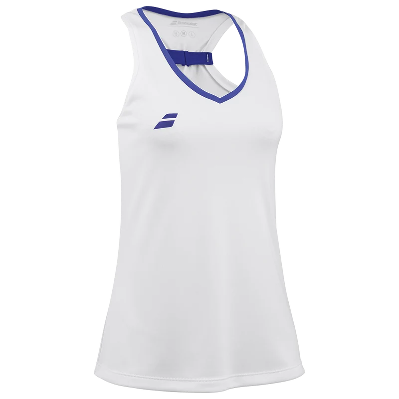 Babolat Women's Play Tank Top White Blue