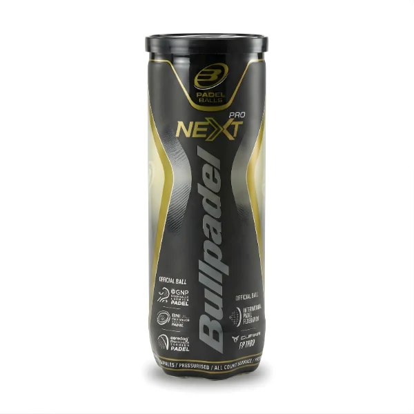 Bullpadel Next Pro FIP Padel Balls - 3 Ball Tube