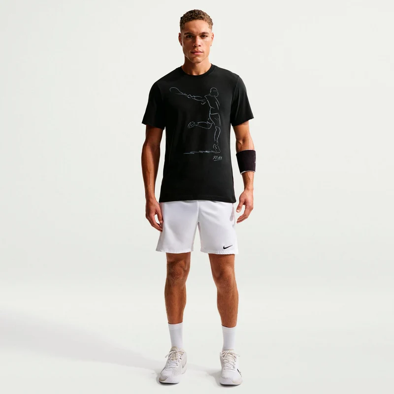 Court Dri-Fit T-Shirt Herren - schwarz