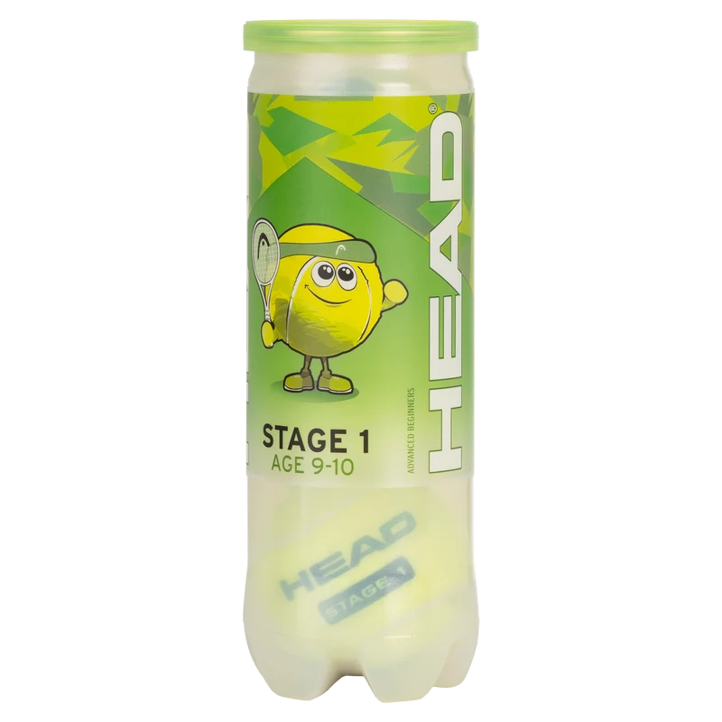 HEAD Mini Green (Stage 1) Tennis Balls - Pack Of 3