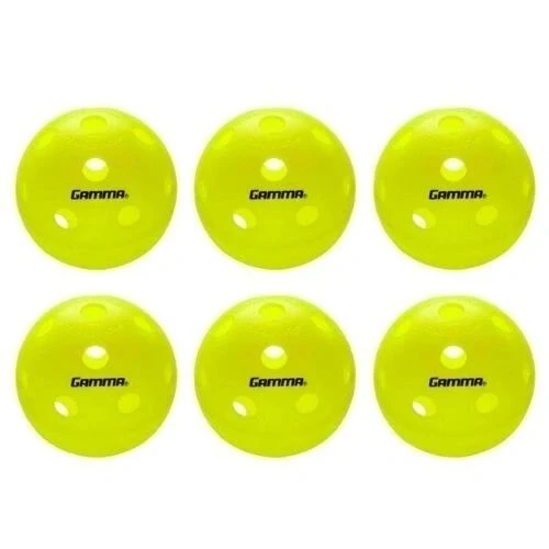 Gamma Photon Pickleball Indoor Ball - 6 Pack Yellow