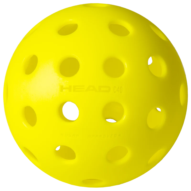 HEAD Championship 40 Pickleball Ball - 3 Pack Yellow