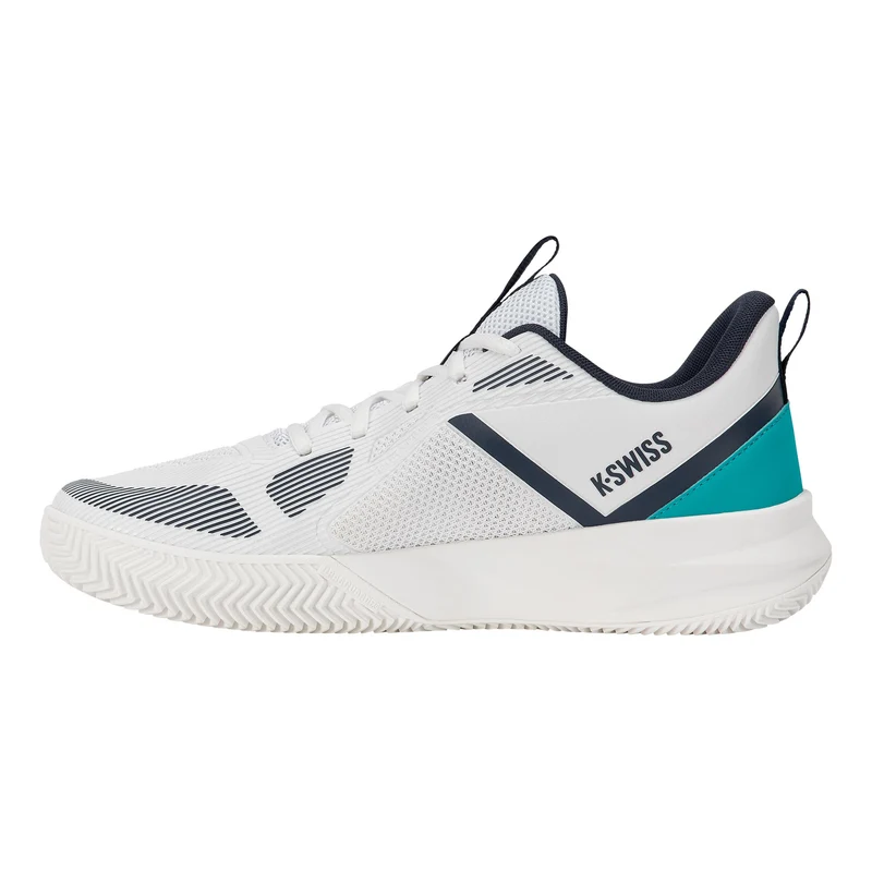 K-Speed Team Sandplatzschuh Herren - weiß, türkis