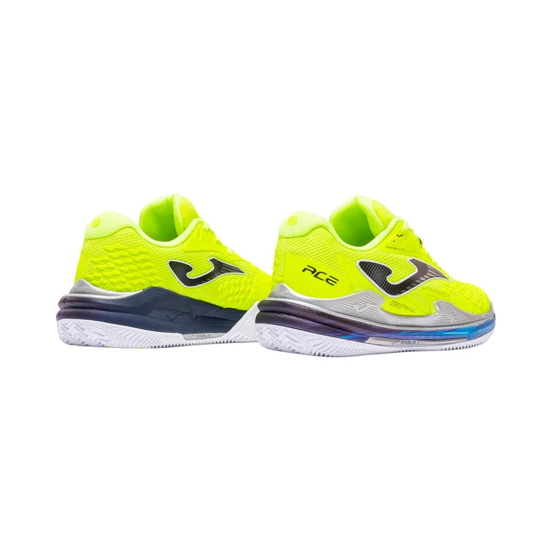 Ace Sandplatzschuh Herren - neongelb, silber