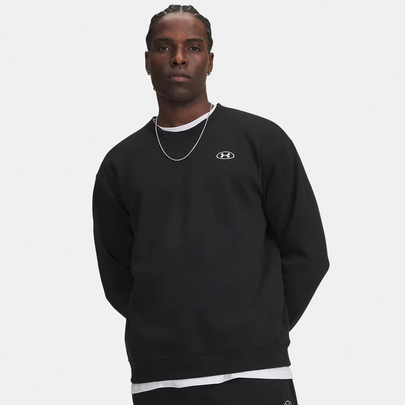 Rival Fleece Crew Sweatshirt Herren - schwarz, weiß