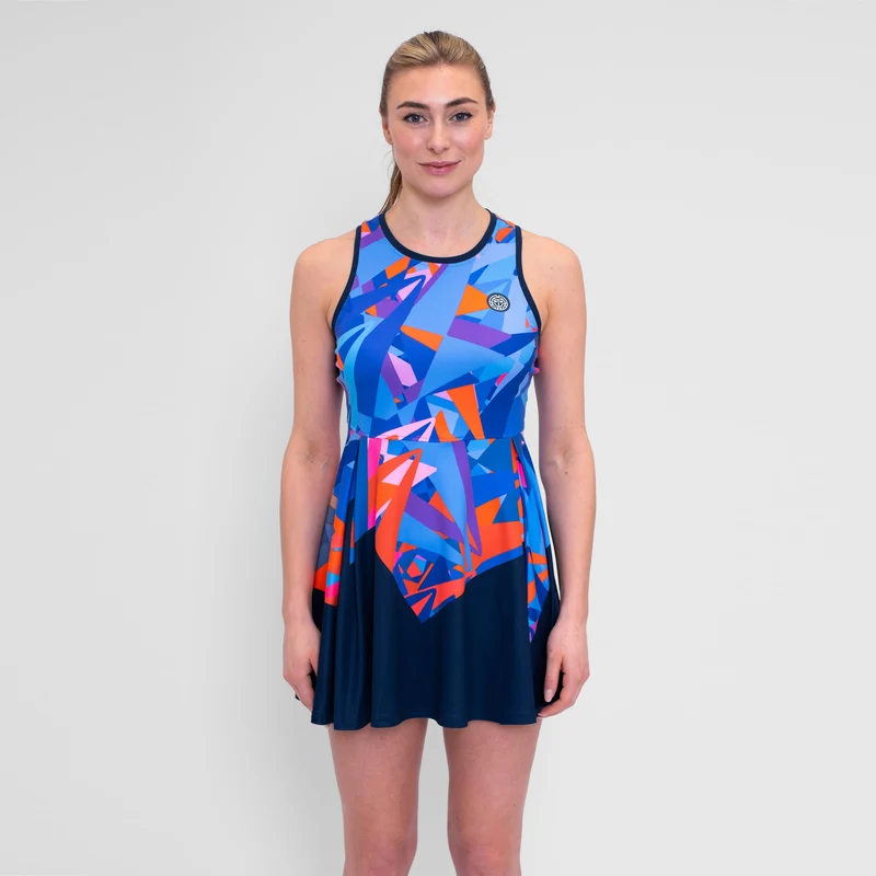 Spike Kleid Damen-Dunkelblau,Mehrfarbig