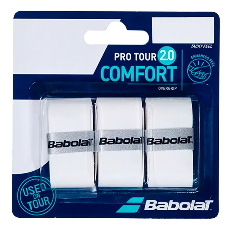 Overgrips Babolat Pro Tour 2.0 Blanco (Pack x3)