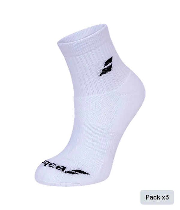 Calcetines Babolat Quarter Blanco (pack x3)
