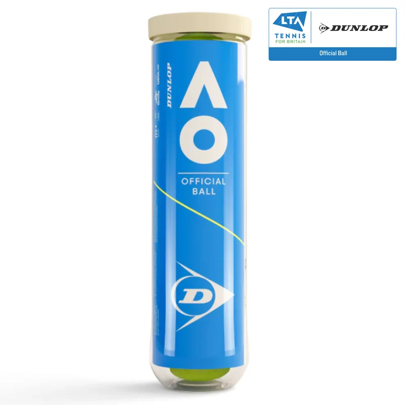 Dunlop Australian Open Tennis Balls - 4 Ball Can
