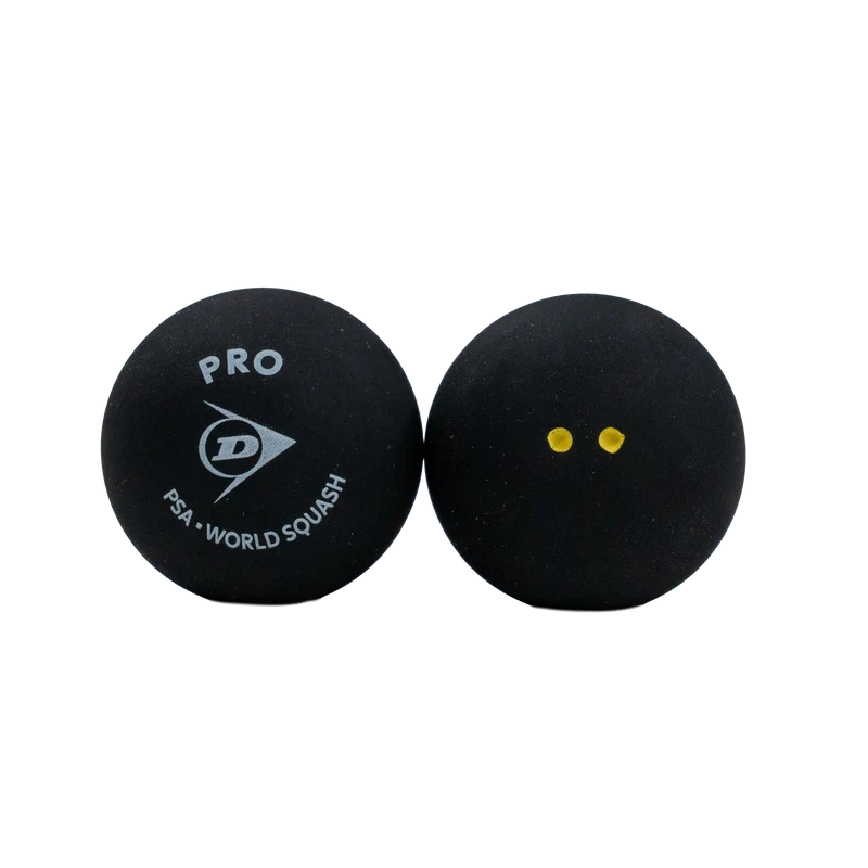 Dunlop Pro Squash Ball - 1 Dozen Double Yellow Dot