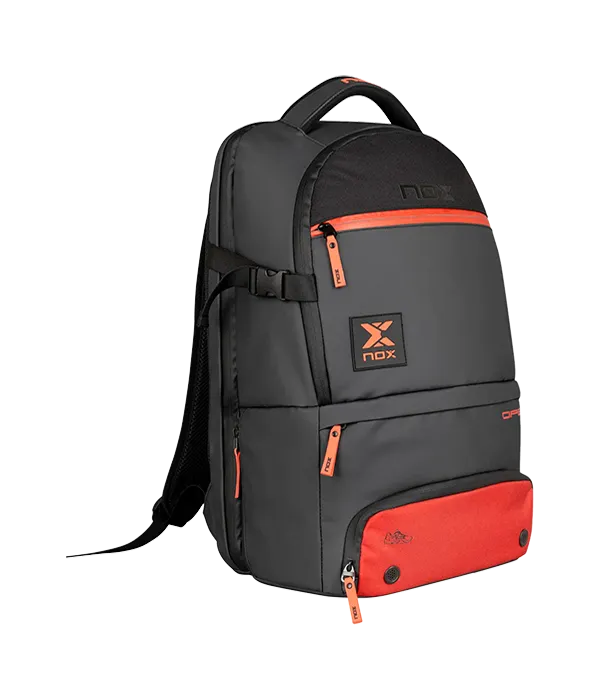 Mochila Nox Luxury Open Series Negro/Rojo