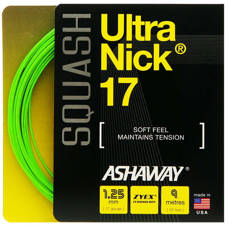 Ashaway UltraNick 17 Squash String - 1 Set