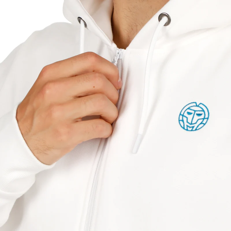 Hey Laguna Backprint Zip Hoody Herren-weiß