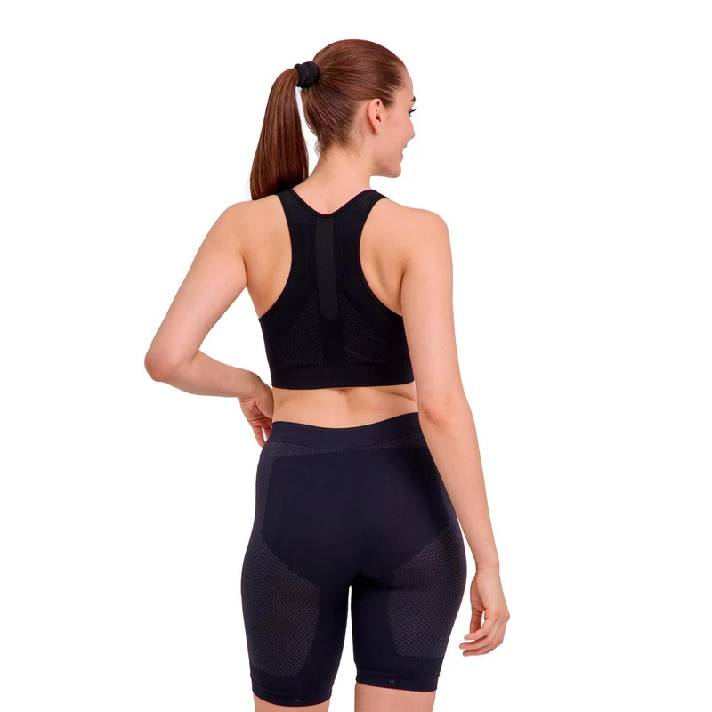 Second Skin Sport-BH Damen - schwarz