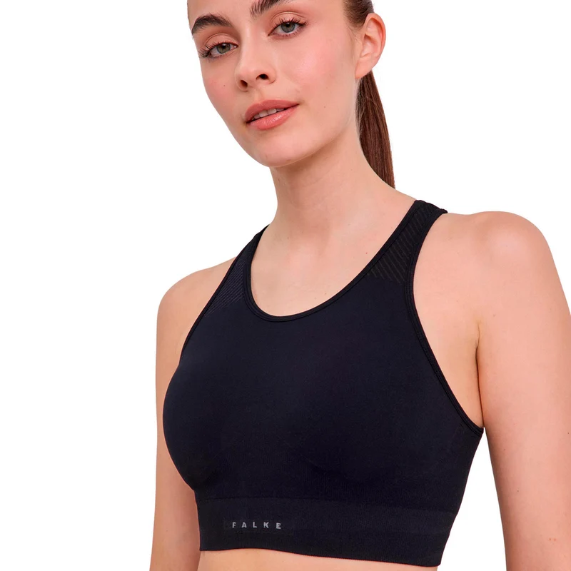 Second Skin Sport-BH Damen - schwarz