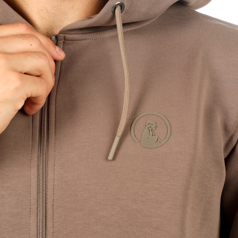 Tonal Core Zip Sweatjacke Herren - grau, braun