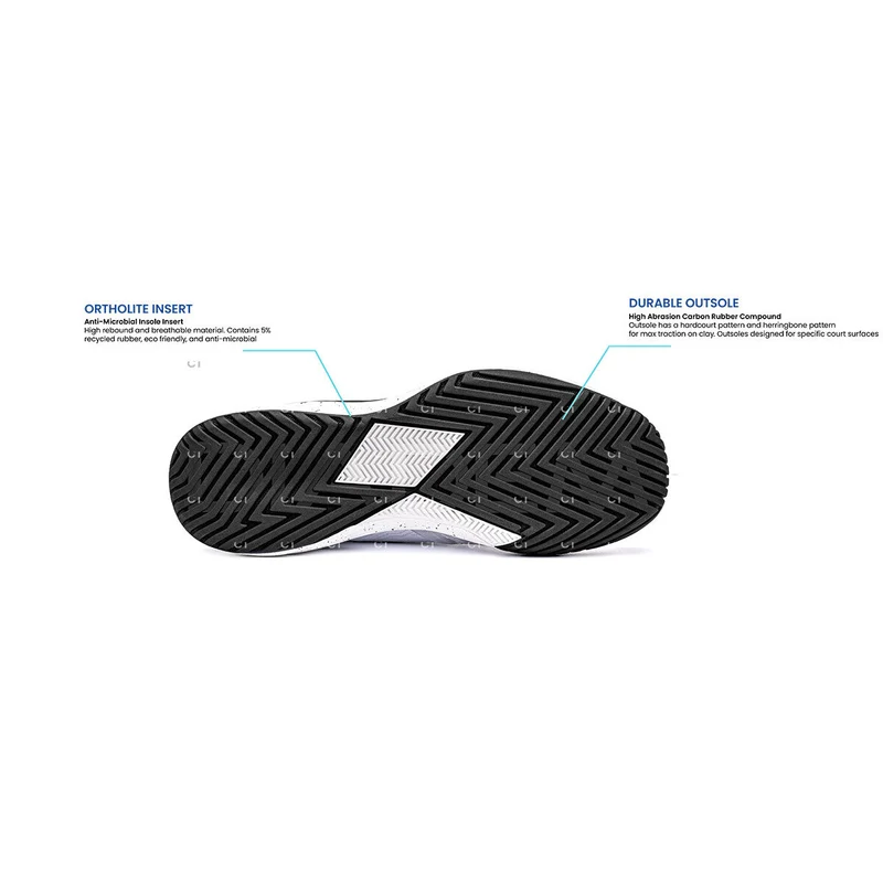 Diadem Women's Court Burst Pickleball Shoes - White/Blue
