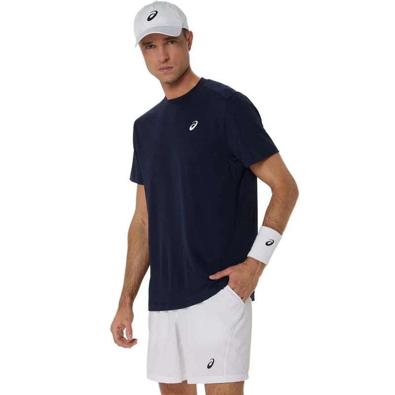 Court T-Shirt Herren-Dunkelblau