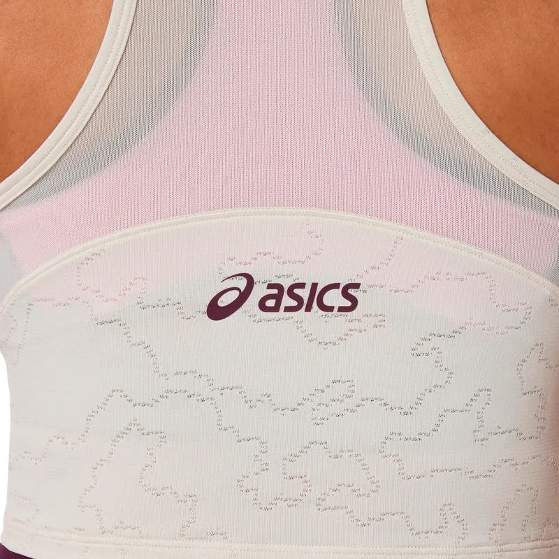 Match Jacquard Tank-Top Damen - beige