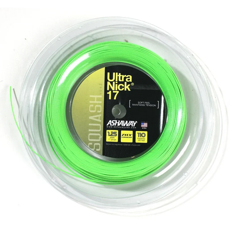 Ashaway UltraNick 17 Squash String - 110m Reel