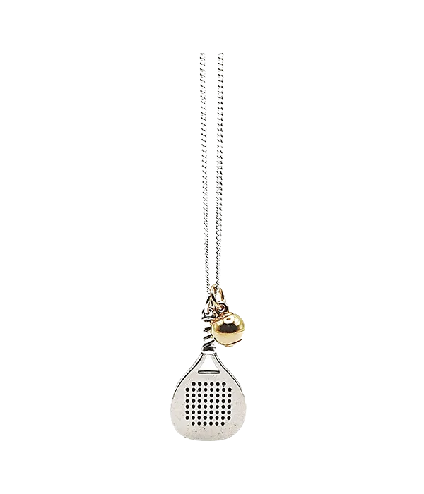 Colgante VdP Pala en Plata + Pelota en Oro