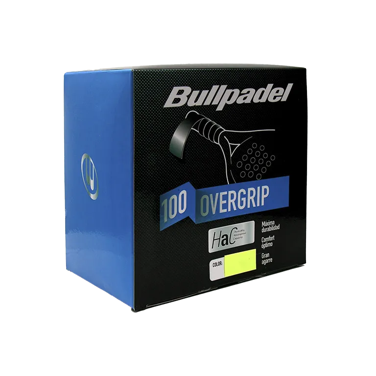 Tambor Overgrips Bullpadel HaC Amarillo (x100)