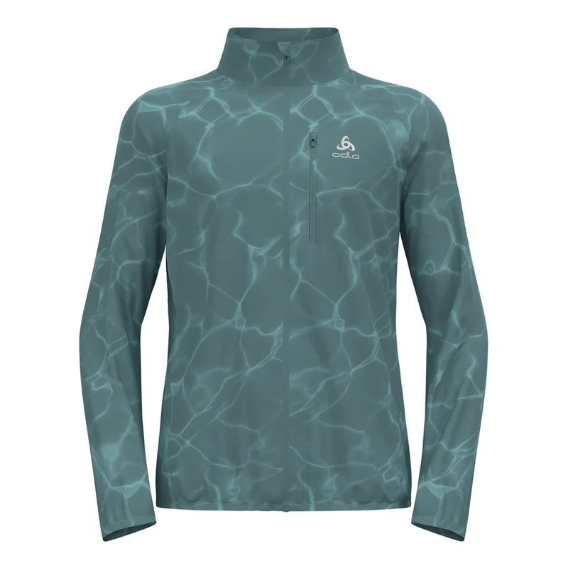 Zeroweight Print Laufjacke Herren-Blaugrau