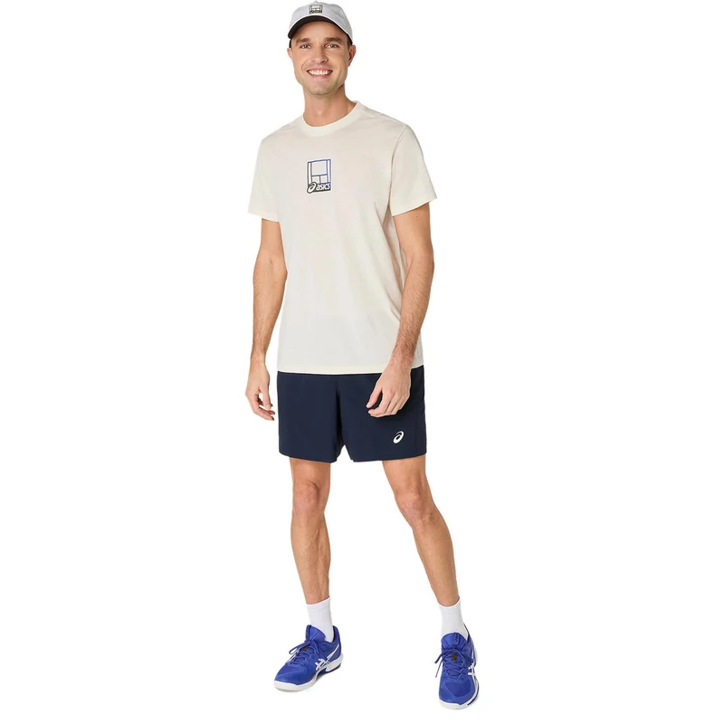 Court Core Graphic T-Shirt Herren-creme