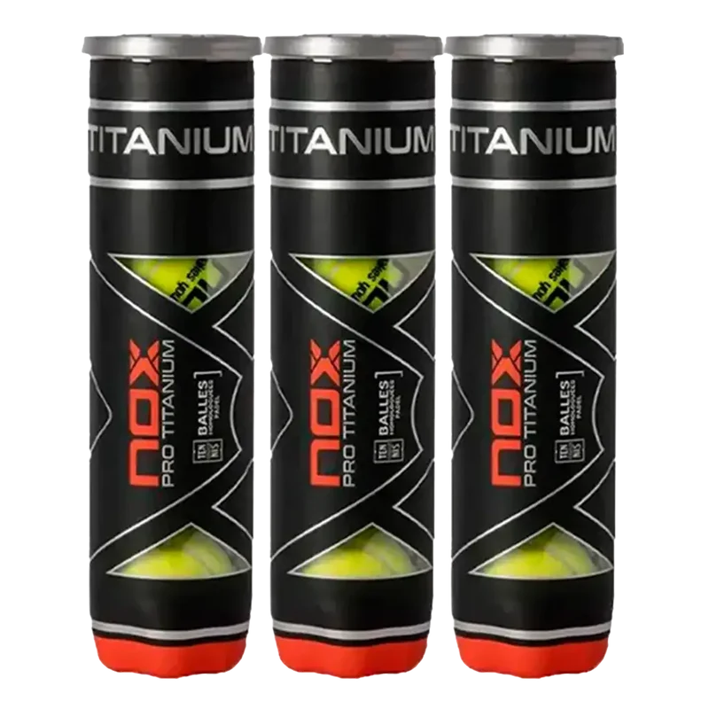 Pelotas Nox Pro Titanium (x4)(Pack x3)