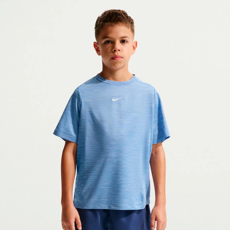 Dri-FIT Multi Heather T-Shirt Kinder - blau, hellblau