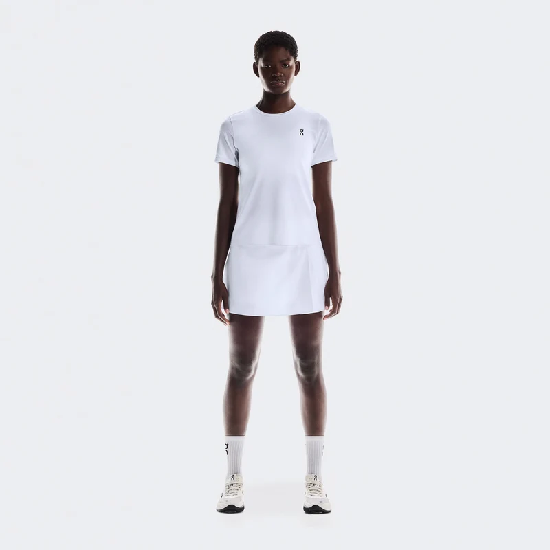 Court T-Shirt Damen-Weiß,Mehrfarbig