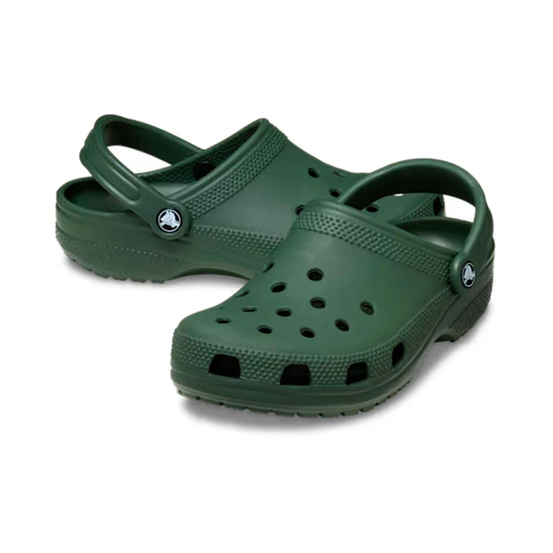 Classic Clog Badelatschen Kinder - dunkelgrün