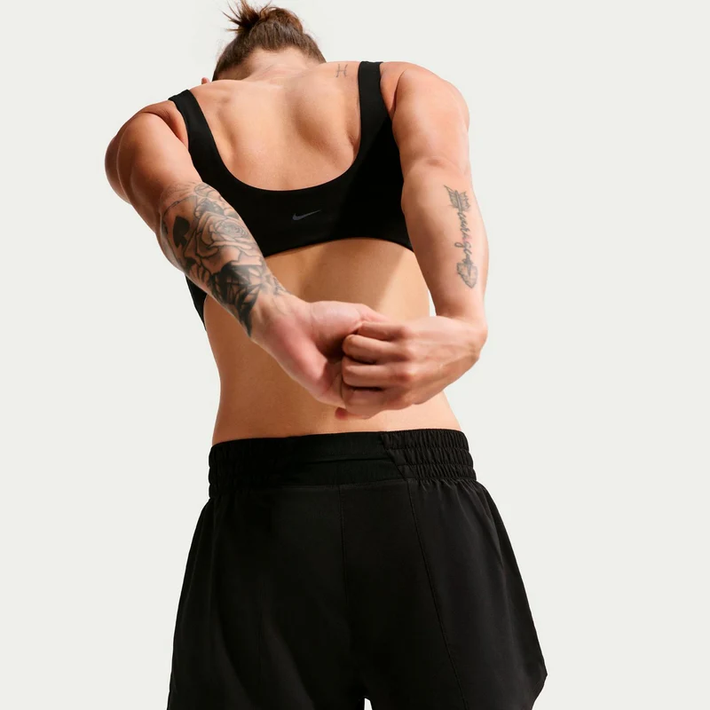 Dri-Fit One High Rise 2in1 3in Shorts Damen - schwarz, weiß