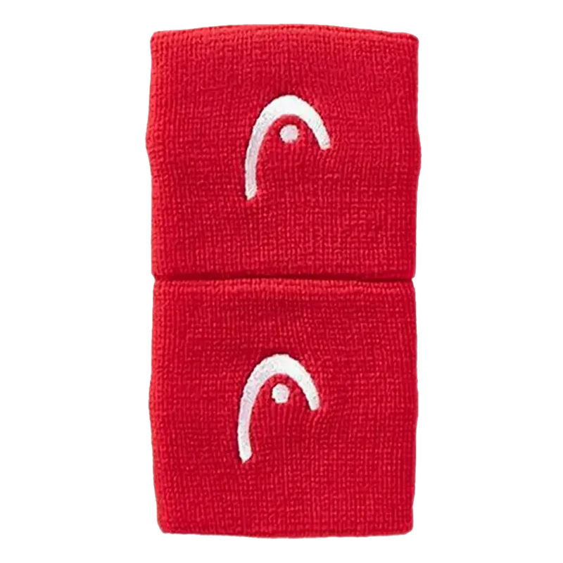 Muñequeras Cortas Head Rojo (Pack x2)