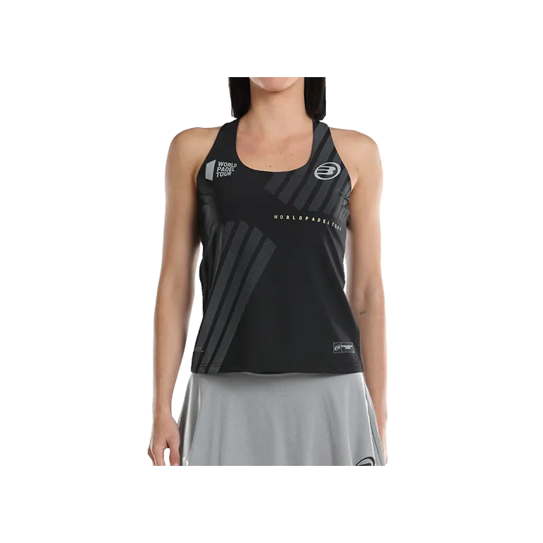 Camiseta Bullpadel WPT Llave Mujer Negra
