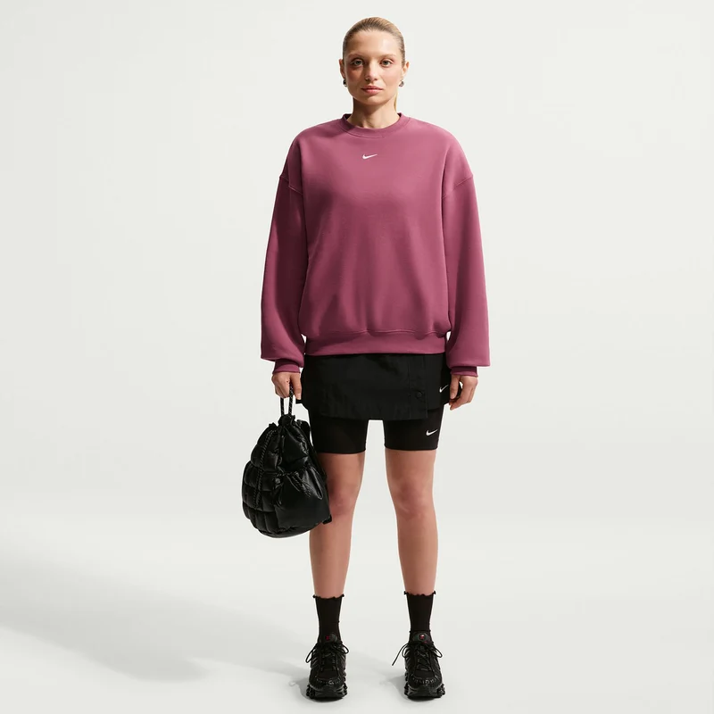 Studio Fleece Sweatshirt Damen - mauve