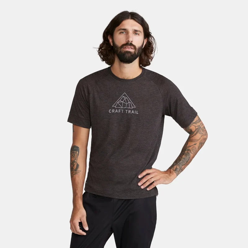 ADV Trail Wool Laufshirt Herren-Dunkelgrau