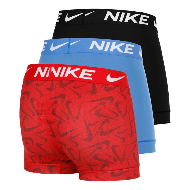 Dri-Fit Essential Micro Trunk Boxer Short - 3er Pack Herren-rot, blau