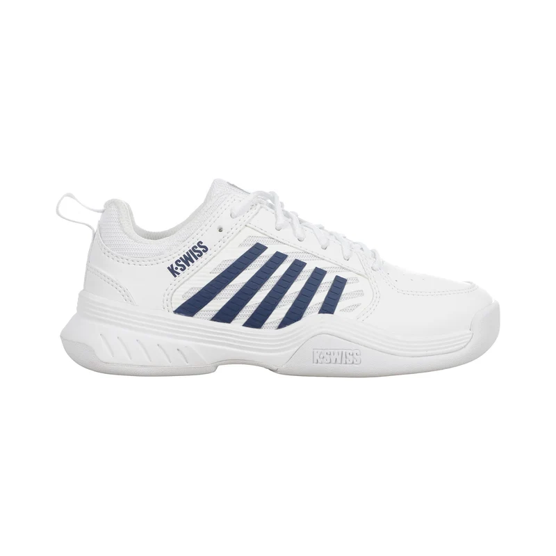 Court Express 2 Teppichschuh Kinder - weiß, dunkelblau