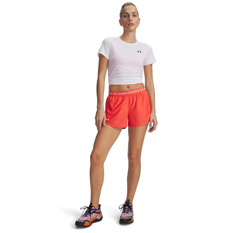Tech Play Up Shorts Damen-rot, weiß