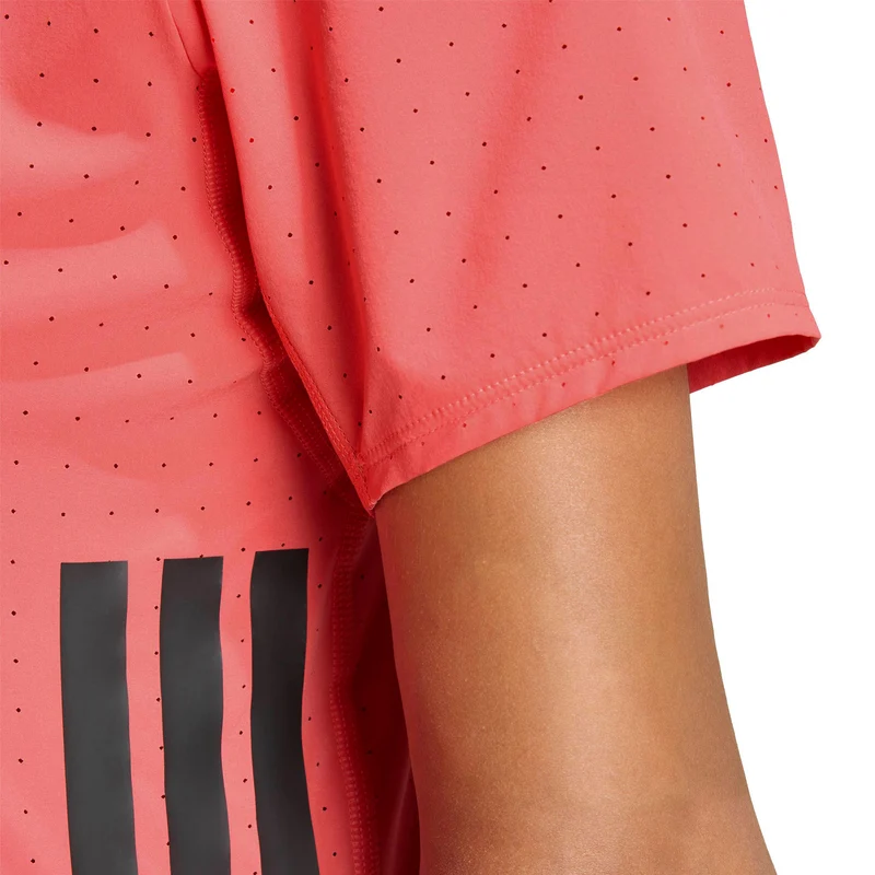 adizero Laufshirt Herren - rot, schwarz