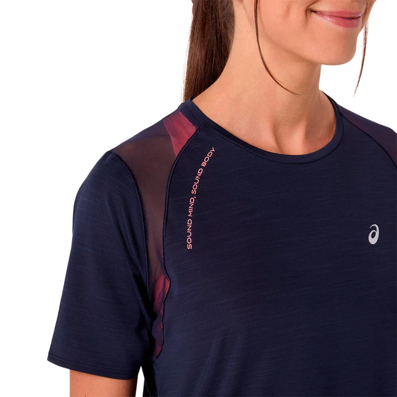 Road Laufshirt Damen - dunkelblau