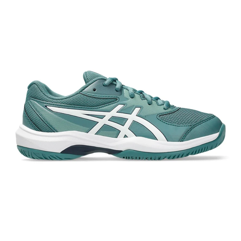 Gel-Game 10 GS Allcourtschuh Kinder - petrol, weiß