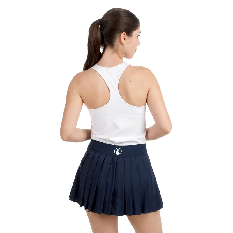 Love Pleated Rock Damen-dunkelblau