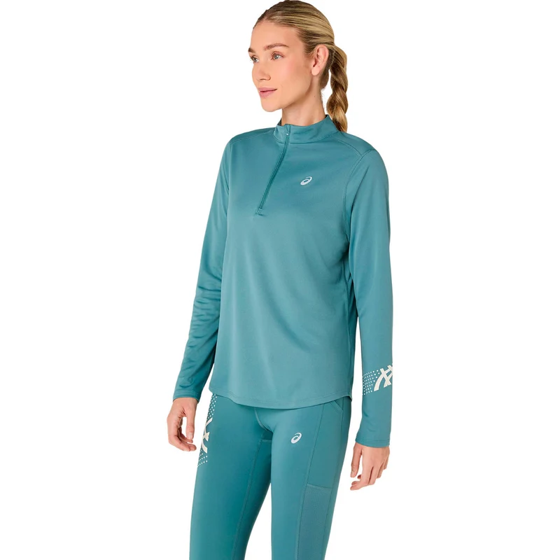 Icon 1/2 Zip Laufshirt - türkis