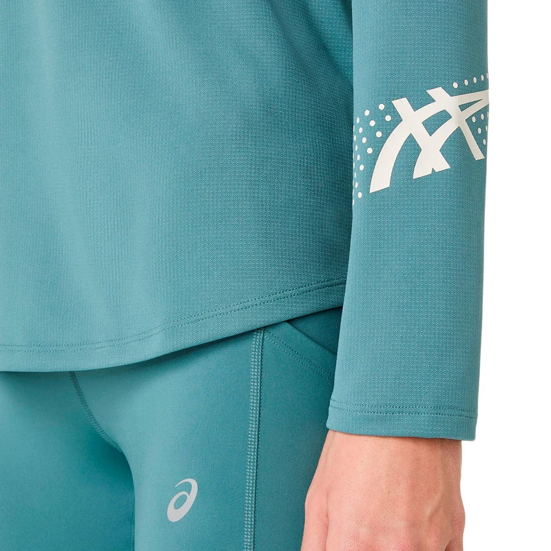 Icon 1/2 Zip Laufshirt - türkis