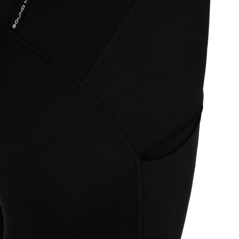 Road High Waist Lauftight Damen-schwarz