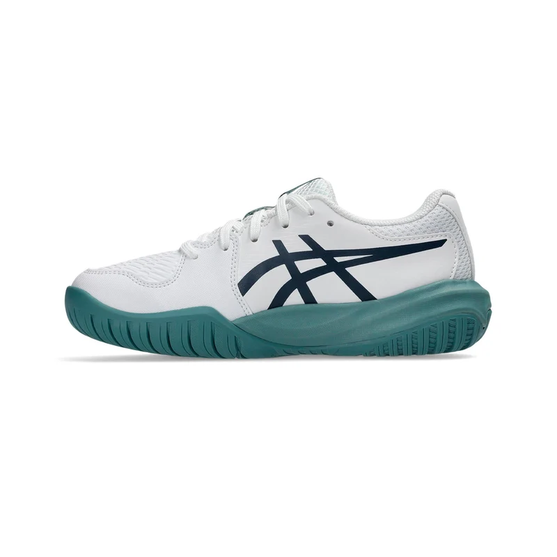 Gel-Resolution X GS Allcourtschuh Kinder - weiß, petrol