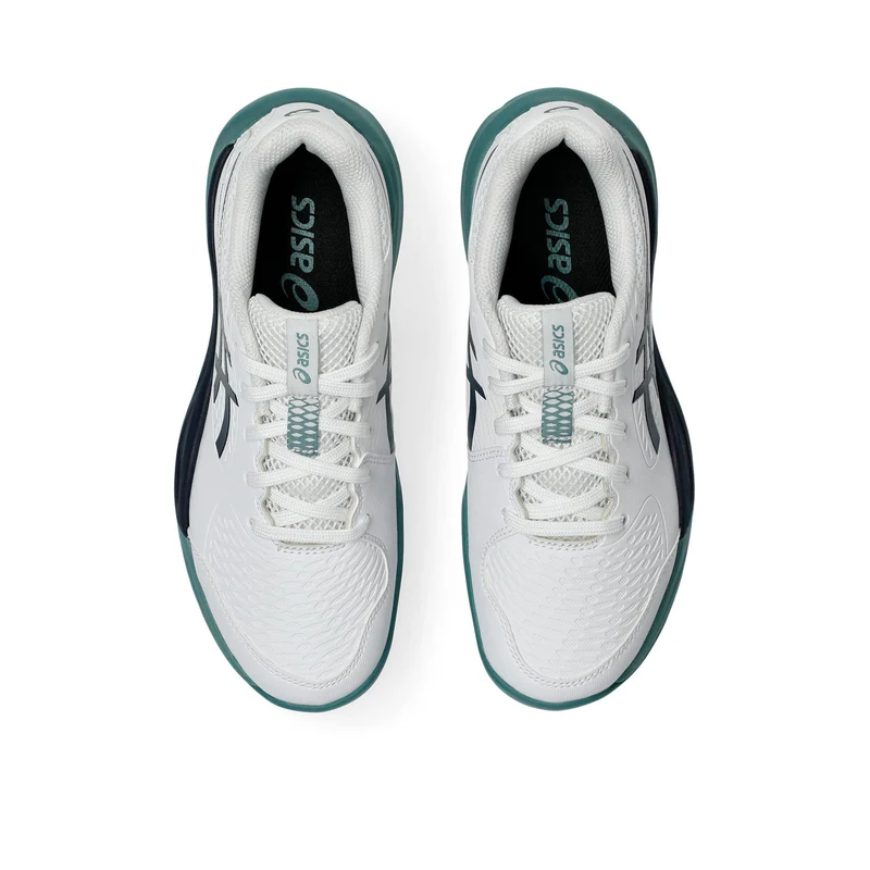 Gel-Resolution X GS Allcourtschuh Kinder - weiß, petrol